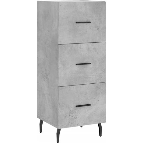 Aparador-cómoda-mueble-organizador-cocina-salón-salón-comedor 345 x 34 x 90 cm-madera de ingeniería-gris 020031882