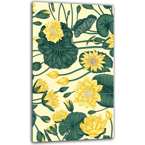 PLAQUE DE PROTECTION EN VERRE POUR INDUCTION 30x52 FLEURS (1/5)
