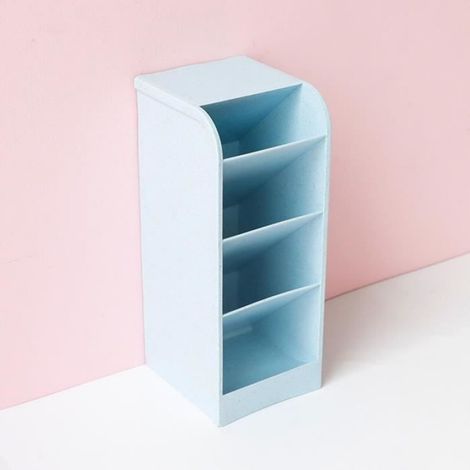 Porte-Stylo - Boîte Rangement Crayon Inclinée - Bureau École Voyage - 1 Pièce (1/2)