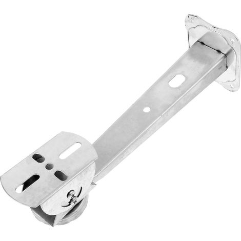 Support mural de surveillance de sécurité extérieur réglable pour caméra de vidéosurveillance-25.00X8.30X6.70CM-Silver (1/3)