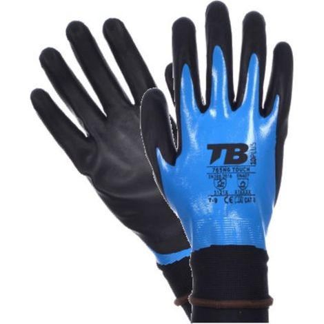 Guanto in nitrile impermeabile completamente rivestito T-9 765NGTOUCH9