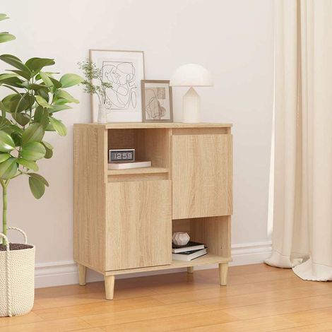 vidaXL Sideboard Sonoma Oak 60x35x70 cm Engineered Wood (1/5)