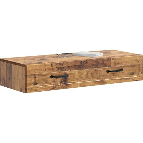 Maison Exclusive - Tavolino da Parete Laterale Legno antico 87,5 x 34,5 x 17 cm