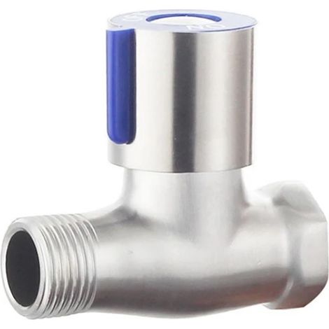 1pcs Turn Water Stop Valve Stainless Steel Tap Angle Shut Off Pipe Hose Fittings G1 sur 2 DN15 For Shower Bathroom A (1/4)