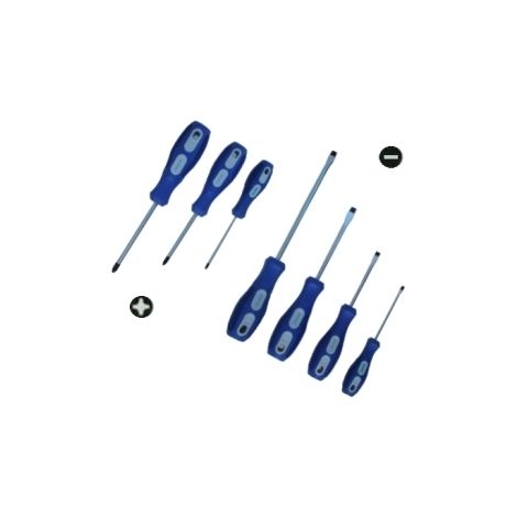 Set cacciaviti/giraviti a taglio e croce 7 pezzi
