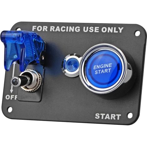 DC12V 20A Commutateur d'allumage universel Commutateur de voiture de course 50A Interrupteur d'allumage +20A Basculer l'interrupteur d'arrêt rapide pour l'éclairage (1/5)