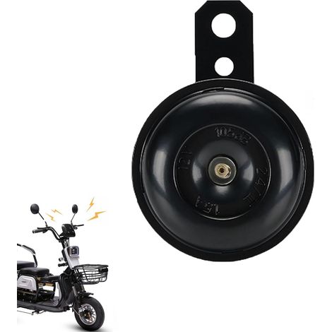 Clacson per moto da 12 V, clacson di avvertimento, clacson di segnalazione universale, clacson di avvertimento universale per auto, clacson elettrico universale impermeabile per moto, clacson da 1,5 A