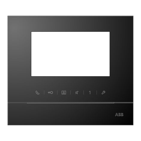 Welcome M Face Avant pour Ecran 4.3-Noir 2TMA210050B0003 ABB 52311FC-B