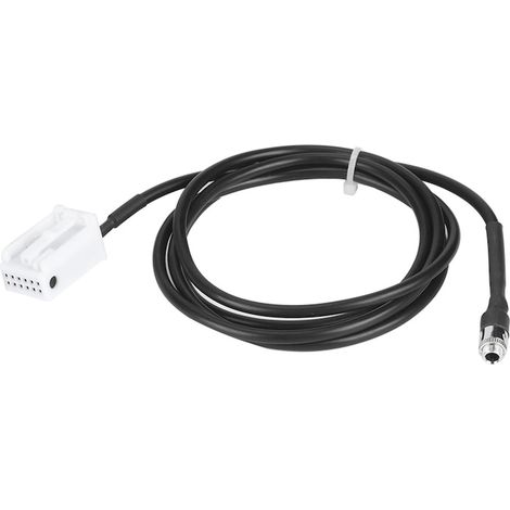 Câble adaptateur audio AUX 12 broches pour BMW E60 E61 E90 E91 E92, entrée auxiliaire autoradio, résistant corrosion (1/5)