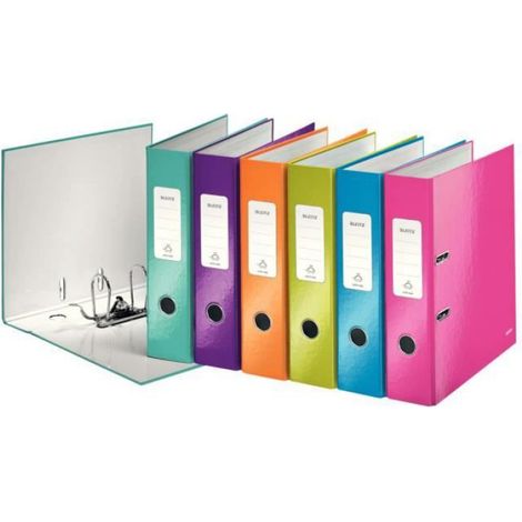 Classeur À Levier A4 - Capacité 600 Feuilles - Dos 80 mm - Pour Bureau Et Organisation Documentaire