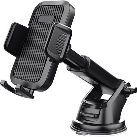 Support Telephone Voiture Tableau de Bord Rotation 360° Universel Support Portable Voiture Ventouse pour Pare-Brise (1/5)