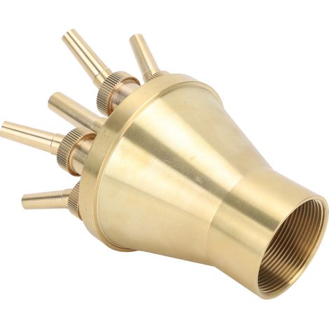 Buse de fontaine à eau en cuivre jet direct universelle tête d'arrosage piscine pour jardin G2 pouces (1/5)