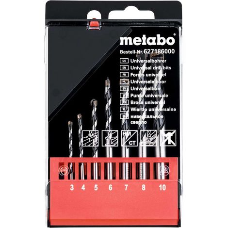 Metabo Juego de brocas variadas 7 piezas 3-10 mm