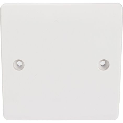 Plaque pour interrupteur RS PRO, 1 poste, Blanc, Urée-formaldéhyde