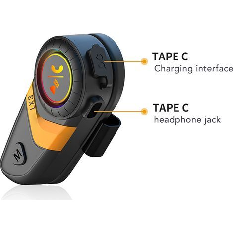 Wasserdichte IP67-Motorradhelm-Kopfhörer, DSP-Rauschunterdrückung, hervorragende Klangqualität beim Autofahren und Radfahren (1/5)
