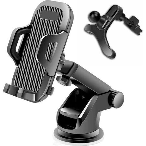 Support universel 360° pour voiture / Support GPS pour téléphone à fixer sur le pare-brise (1/4)