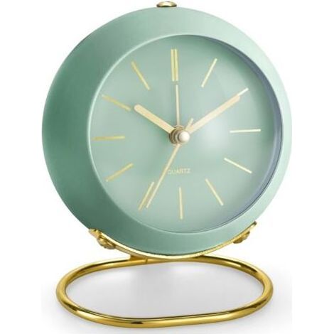 Retro-Analogwecker ohne Ticken, mit Nachtlicht, geräuschlosem Betrieb und lautem Alarm ein perfektes Geschenk für Mama zum Muttertag. (1/5)