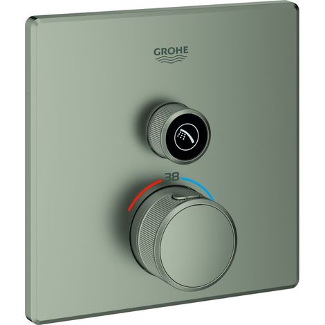 Thermostat Grohtherm SmartControl 29123 eckig FMS 1 ASV satin steel (1/3)