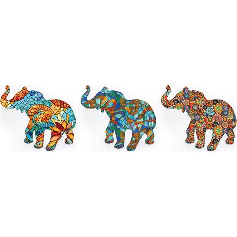 Signes Grimalt Figura De Elefante Figuras  Elefante 3U Animales Marrón 7x12x11cm 33525
