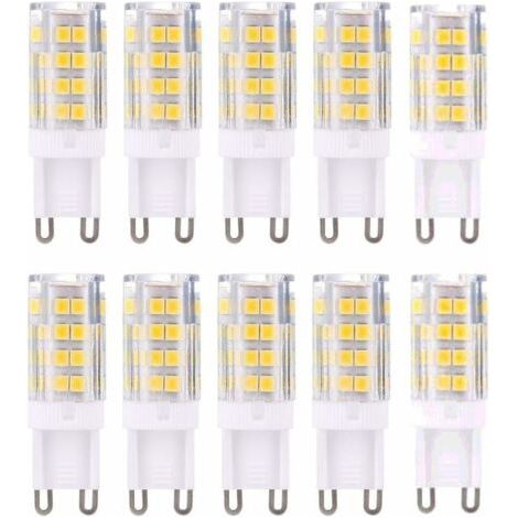 Pair - G9 LED Lampe Ampoules, Blanc Chaud 3000K 5W Lumiere équivalent aux ampoules halogènes de 40 W 420 lumens not dimmable, lot de 10 (1/5)