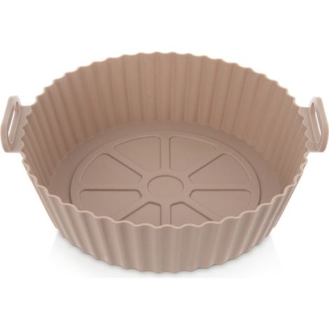 Insert en silicone beige pour friteuse à air chaud sans matières grasses, 23 cm (1/5)