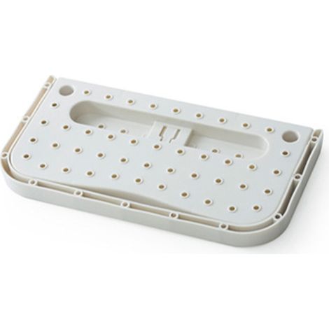 Selbstklebender Schuh-Organizer – Faltbarer, platzsparender Badezimmer-Organizer, Weiß (1/5)