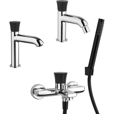Kit miscelatori lavabo bidet e gruppo vasca Illumina di Jacuzzi Rubinetteria (1/5)