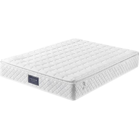 Gepolstertes Doppelbett 140x200 cm mit USB, LED und 4 Schubladen - Grau - MODENUIT (1/5)