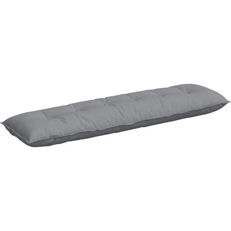 Back Pillow Light Grey 180 x 19 x 50 cm Fabric vidaXL