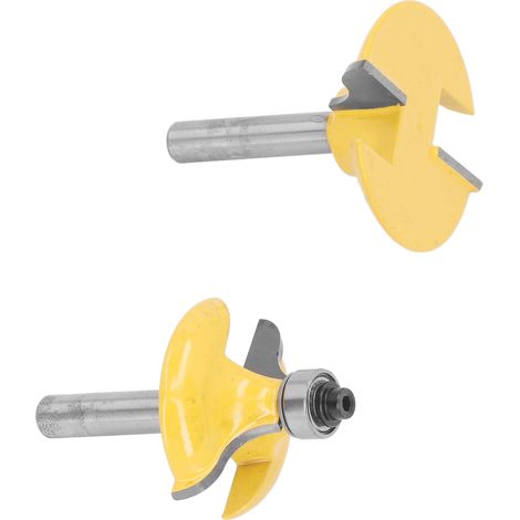 Lot de 2 fraises à découper pour plateaux et bols, tige de 8 mm, en acier au tungstène allié. (1/5)