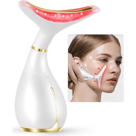 Appareil Anti Rides Visage, Beauté Appareils Lifting Massage Visage, Soin Anti-âge de Peau Appareil, Tonification Pour Le Visage Raffermissement Levage Cou, Réduction des Pores, Rechargeable (1/5)