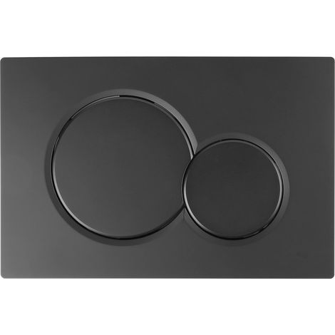 Plaque de déclenchement double chasse – Noir brillant – Compatible Geberit 115.770.DW.5 – Série Sigma01 (1/5)