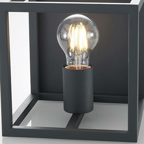 [NEUWERTIG] B-Ware Lindby Meron Wandleuchte Außenwandleuchte Wandlampe Lampe Leuchte E27 Dunkelg217