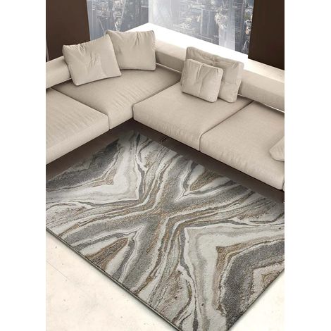ATTICGO Tapis abstrait WEIMAR 05 Beige 80x150 cm (1/5)