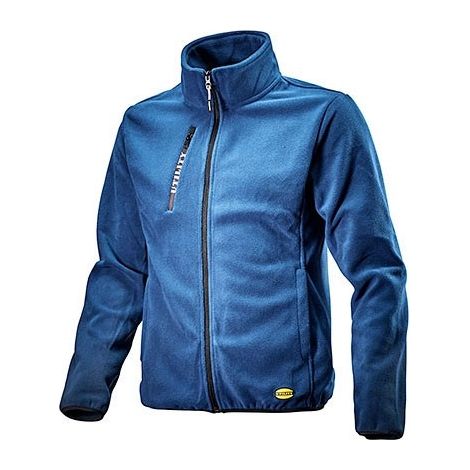 Giacca da lavoro in pile con zip SWEAT PILE FZ - Blu denim S (1/5)