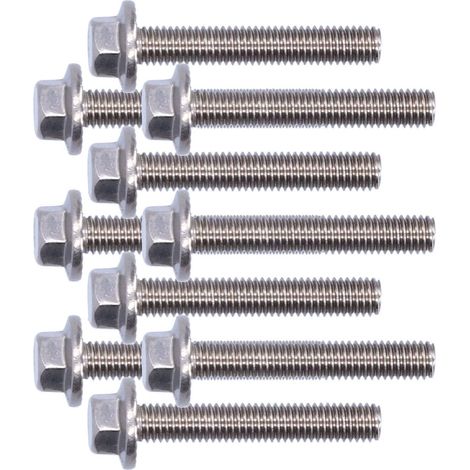 Lot de 10 vis à tête hexagonale à bride en acier inoxydable 304, accessoires M5, 10/12/16/20/25/30/35/40 mm, M5x30 (1/5)