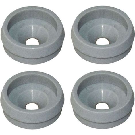 4x Support de guide inférieur gemini pour porte coulissante en plastique gris 17 x 6mm à visser Maintien Rail Coulisse Bas Garniture (1/2)