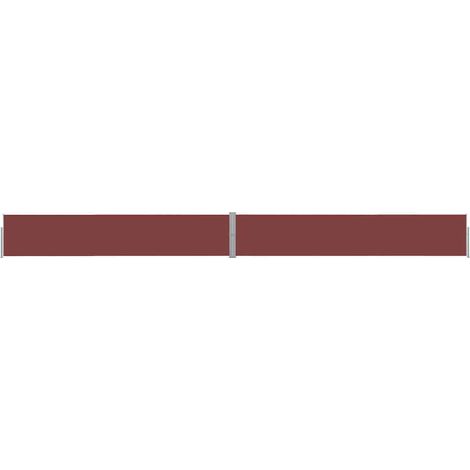 Auvent Marquise latéral rétractable de patio, Store Banne pour Jardin Balcon Terrasse, 140x1200 cm Marron OIB1760E (1/5)