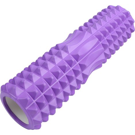Rouleau de massage en mousse à colonne creuse pour yoga, relaxation musculaire, fitness, barre de fascia, Stickpurple (1/5)