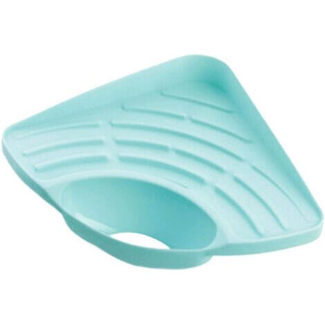 NALOOKAMIC Panier d'angle d'évier, porte-éponge à ventouse, dessous de plat de cuisine, support de rangement de cuisine, bleu