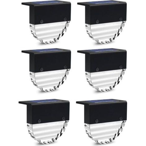 Lot de 6 Lampe de jardin solaire à LED étanche pour porche de chemin de jardin patio-Fei Yu (1/5)