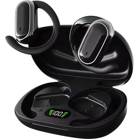 Open Ear Kopfhörer Bluetooth – Kabellose Kopfhörer mit LED Displ (1/4)