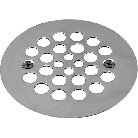 Crépine de douche 4-1/4" OD, style Plastic-Oddities, chrome poli, D3193-26 (1/5)
