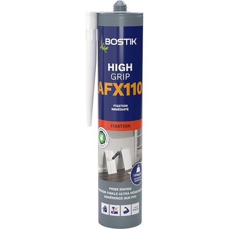 Bostik – Mastic de fixation acrylique blanc 310ml – Adhérence immédiate 100kg/cm² – Pour béton, bois, PVC, métal – Usage intérieur (1/5)