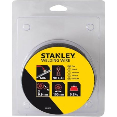 Stanley Fluxkern-Schweißdraht für MIG-Schweißen ohne Gas, Ø0,9 mm/0,2 kg