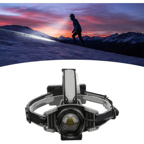 XHP99, lampe frontale rechargeable par USB avec zoom télescopique à 9 cœurs, lampe frontale LED super lumineuse,DUBUNS (1/5)