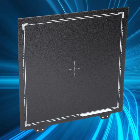 Federplatte, schwarz pulverbeschichtet, für Prusa Anet CR-20 Magnetaufkleber 220 mm, Seite B (1/5)