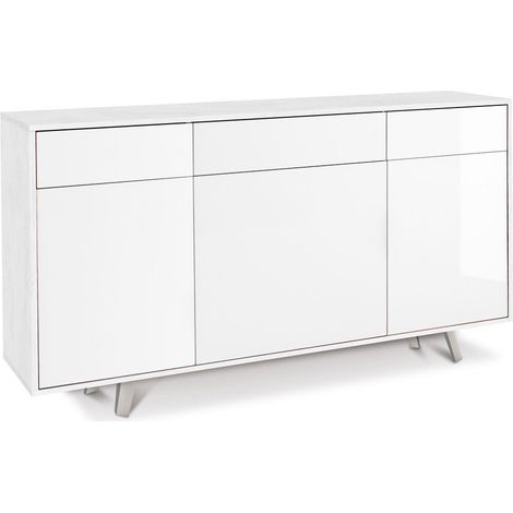 Mobile 3 Ante 3 Cassetti 164L x 41P x h92 – Finitura Bianco Opaco – Sarmog (1/4)