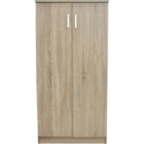 Mobile per scarpe MUNDA – 2 porte – Colore quercia sonoma – Armadio compatto e stile contemporaneo