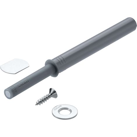 Cyclingcolors – Loqueteau à pression aimanté réglable pour meuble – Système push to open – Plastique gris – Contreplaques à visser et coller incluses - 956A1004